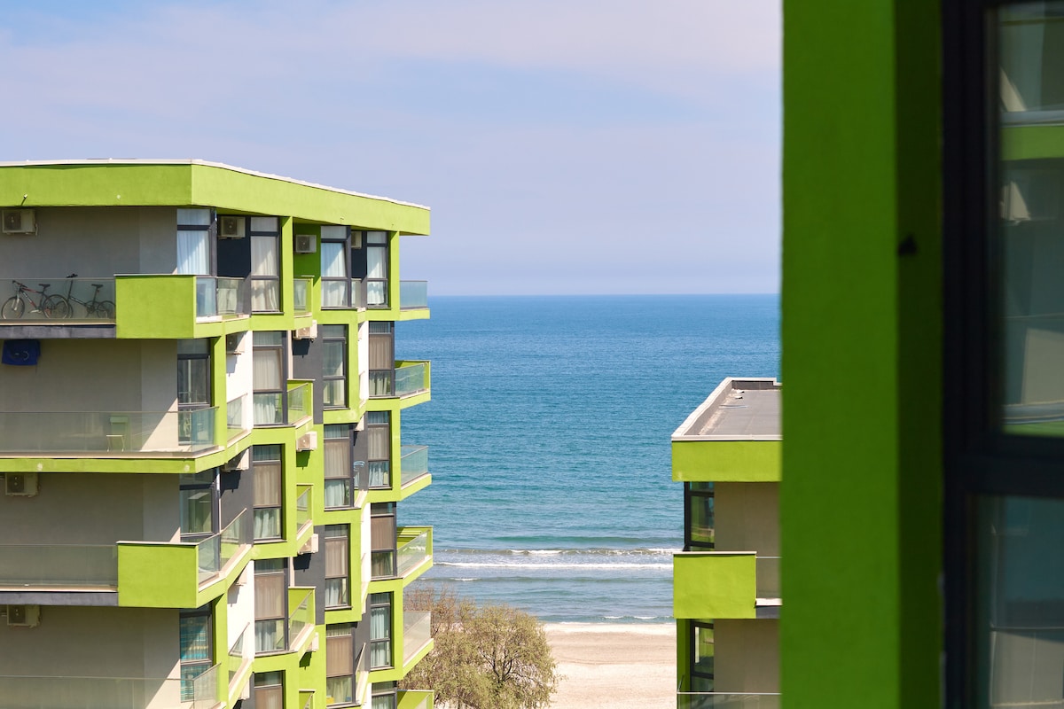 Rusty Sands apt Spa n Pools Beach resort — Apartament — închiriere de vacanță cu vedere la mare în Alezzi Beach Resort, Mamaia Nord, Constanța, România — fotografia 8 a proprietății | Aqua Vista Rentals