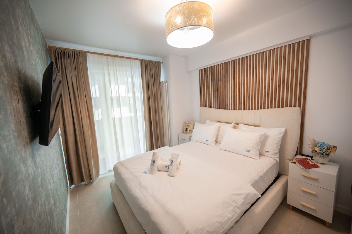 Cozy Apartment 98 in Odyssey pools spa and parking — Apartament — închiriere de vacanță în Alezzi Odyssey, Mamaia Nord, Constanța, România — fotografia 4 a proprietății | Aqua Vista Rentals