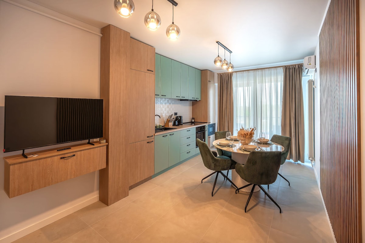 Cozy Apartment 93 in Odyssey pools spa and parking — Apartament — închiriere de vacanță în Alezzi Odyssey, Mamaia Nord, Constanța, România — fotografia 8 a proprietății | Aqua Vista Rentals