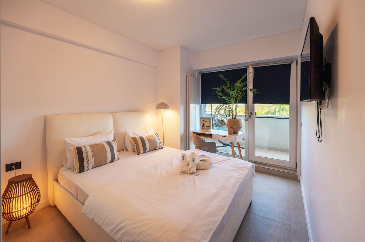 Chestnut apartment in Odyssey pools spa n parking — Apartament — închiriere de vacanță cu vedere la mare în Alezzi Odyssey, Mamaia Nord, Constanța, România — fotografia 5 a proprietății | Aqua Vista Rentals