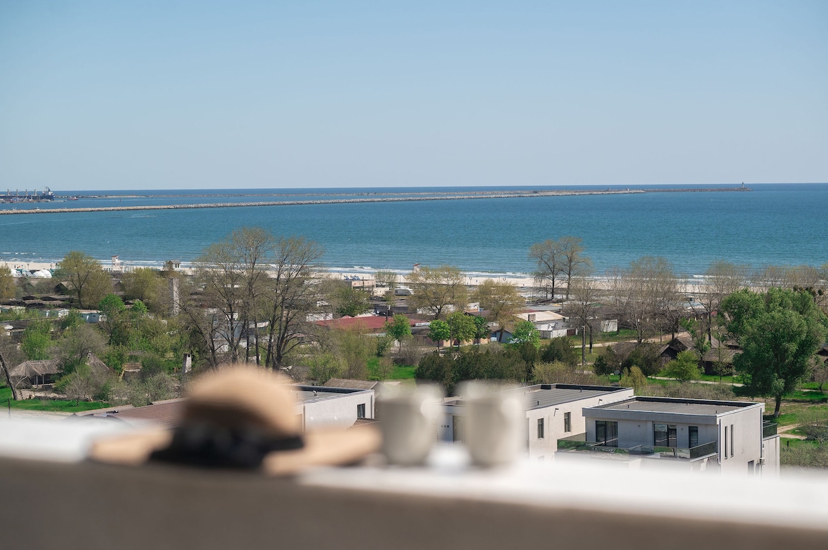 Nico10Spectrum Seaview Apartment Odyssey pools&spa — Apartament — închiriere de vacanță cu vedere la mare în Alezzi Odyssey, Mamaia Nord, Constanța, România — fotografia 4 a proprietății | Aqua Vista Rentals