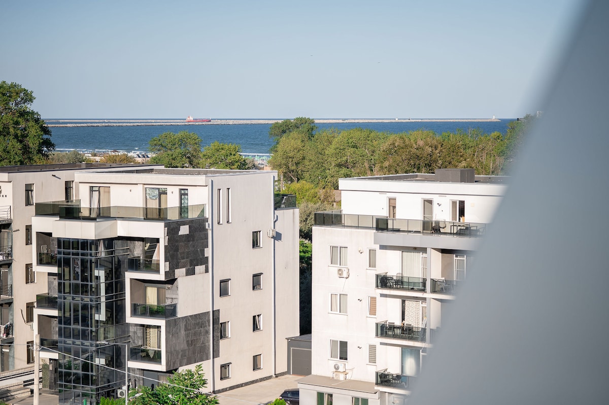 Green Serenity Ap in Odyssey Pools Spa n Parking — Apartament — închiriere de vacanță în Alezzi Odyssey, Mamaia Nord, Constanța, România — fotografia 6 a proprietății | Aqua Vista Rentals