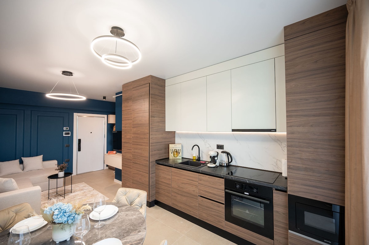 Mazi apartment in Odyssey Spa pool resort-parking — Apartament — închiriere de vacanță în Alezzi Odyssey, Mamaia Nord, Constanța, România — fotografia 8 a proprietății | Aqua Vista Rentals
