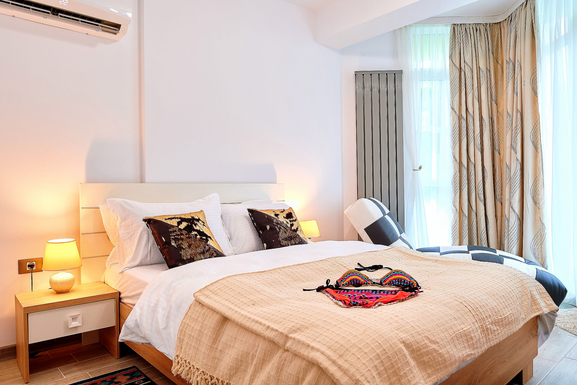 Sea Gem 2BR apt Spa n Pool Beach resort — Apartment — vacation rental at Alezzi Beach Resort, Mamaia Nord, Constanța, Romania — property photo 5 | Aqua Vista Rentals