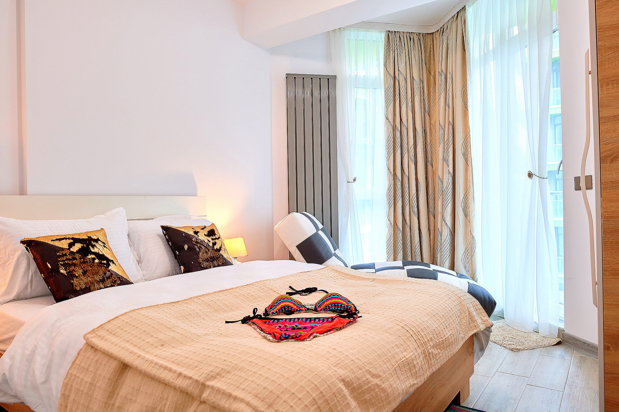 Sea Gem 2BR apt Spa n Pool Beach resort — Apartment — vacation rental at Alezzi Beach Resort, Mamaia Nord, Constanța, Romania — property photo 6 | Aqua Vista Rentals