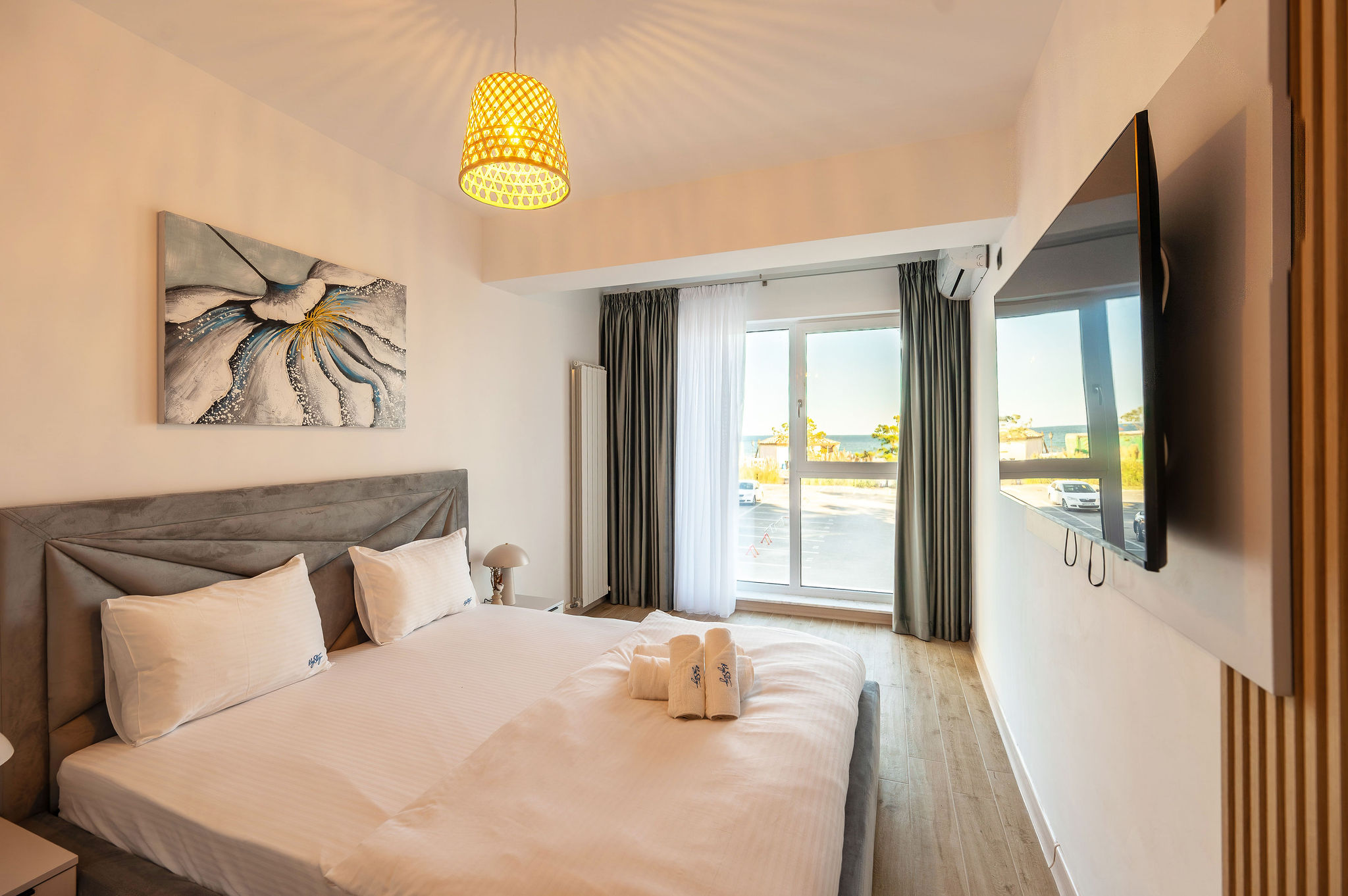 SeaPearl Apt in Infinity Beach Resort-Parking — Apartament — închiriere de vacanță cu vedere la mare în Infinity Resort & SPA, Mamaia Nord, Constanța, România — fotografia 6 a proprietății | Aqua Vista Rentals