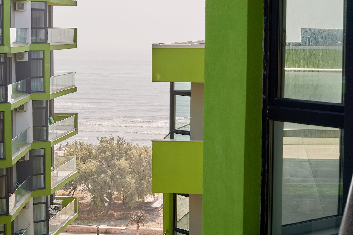 Opal Luxury Apartment 91 Spa n Pool Beach resort — Apartment — sea-view vacation rental at Alezzi Beach Resort, Mamaia Nord, Constanța, Romania — main property photo | Aqua Vista Rentals
