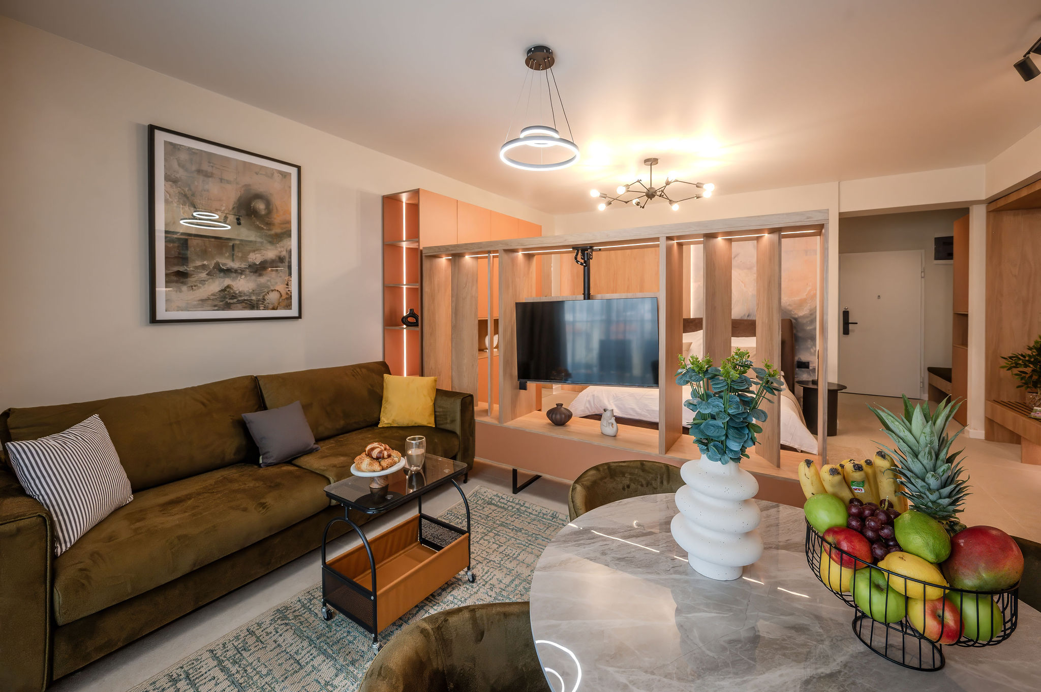 AC-624-Spectre V2 Collection (60 SQM Studio Sea View) — Studio — închiriere de vacanță cu vedere la mare în Aqua Cullinan Resort & SPA, Mamaia Nord, Constanța, România — fotografia 4 a proprietății | Aqua Vista Rentals