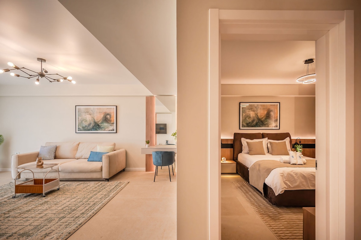 AC-634-Silver Shadow Collection (89 SQM 1BD City View) — Apartament — închiriere de vacanță cu vedere la oraș în Aqua Cullinan Resort & SPA, Mamaia Nord, Constanța, România — fotografia 5 a proprietății | Aqua Vista Rentals