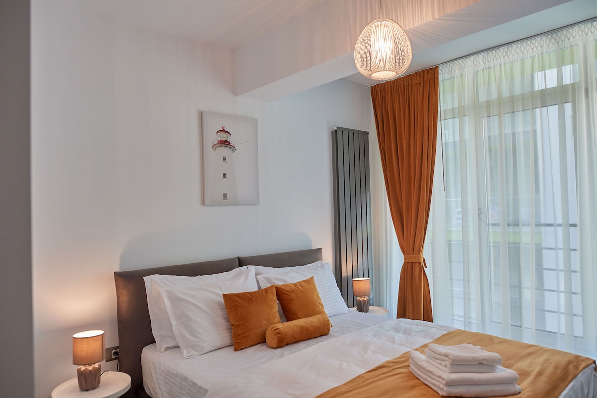 Sea la Vie 2BR Apt Spa n Pool Beach resort — Apartament — închiriere de vacanță în Alezzi Beach Resort, Mamaia Nord, Constanța, România — fotografia 8 a proprietății | Aqua Vista Rentals