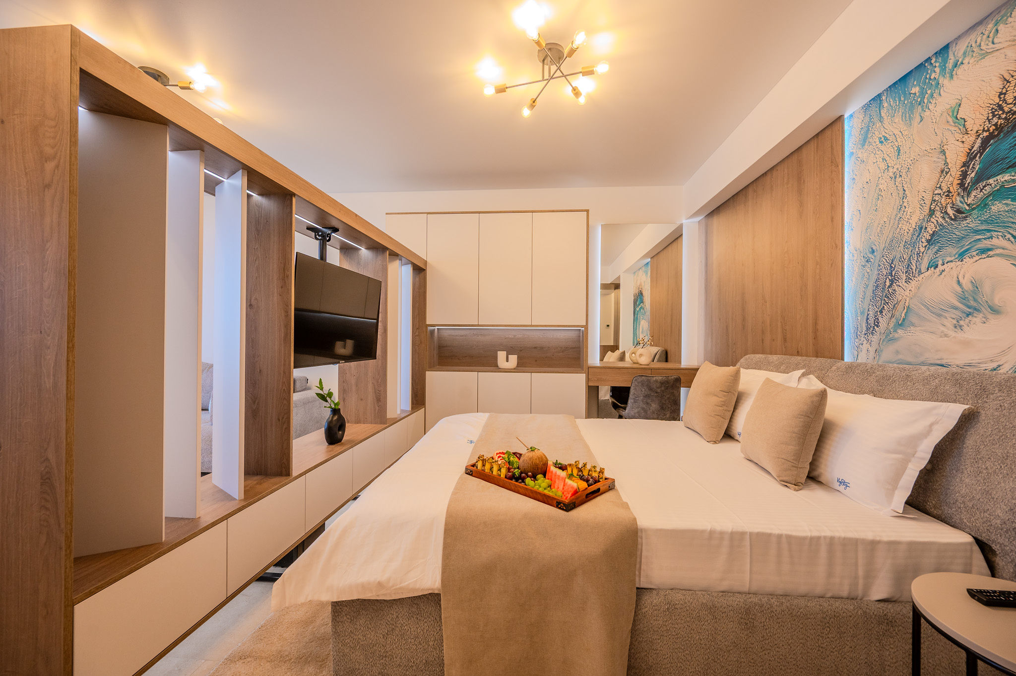 AC-411-Spectre Collection (60 SQM Studio Sea View) — Studio — închiriere de vacanță cu vedere la mare în Aqua Cullinan Resort & SPA, Mamaia Nord, Constanța, România — fotografia 3 a proprietății | Aqua Vista Rentals