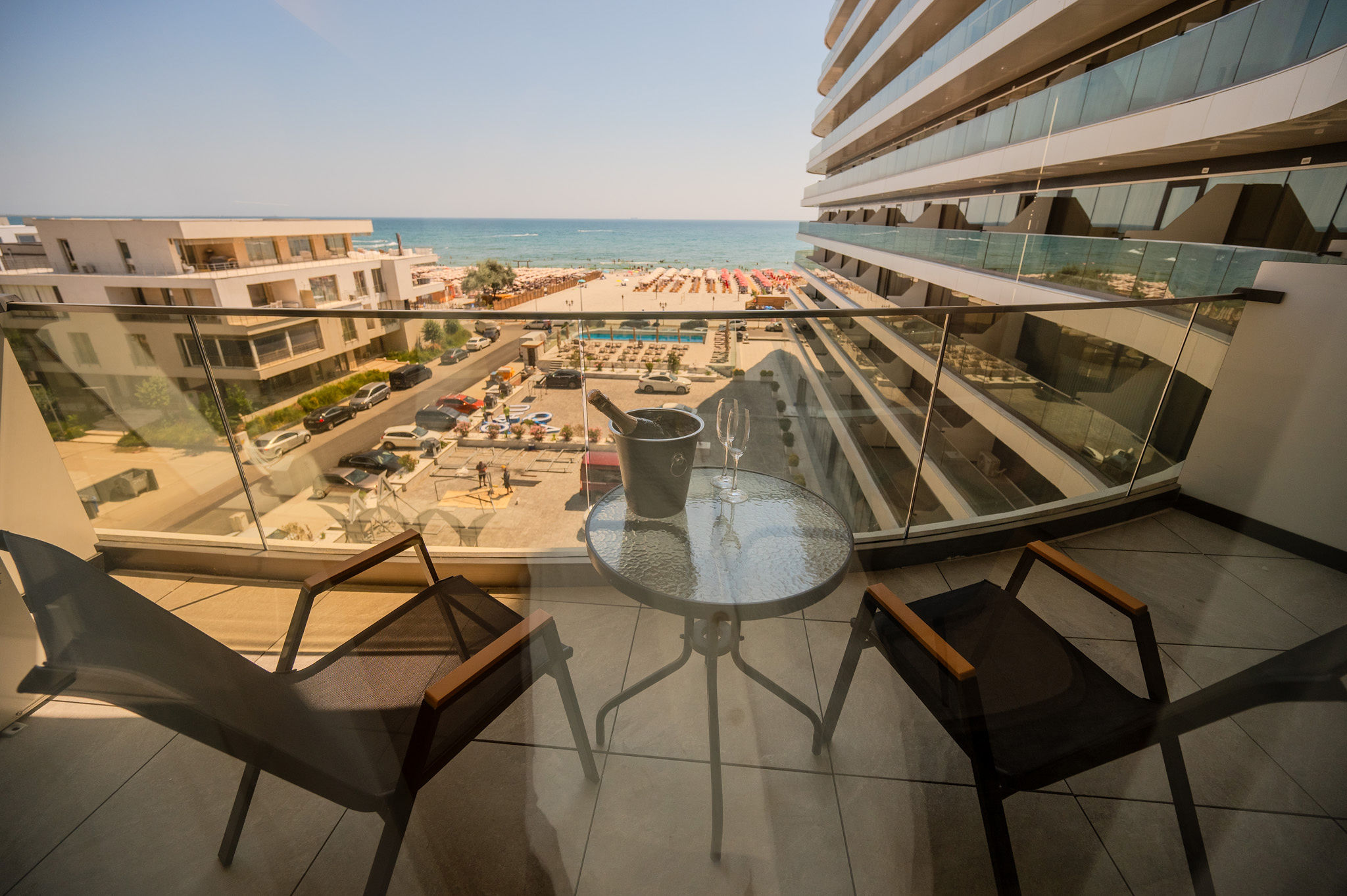 AC-415-Spectre Collection (60 SQM Studio Sea View) — Studio — sea-view vacation rental at Aqua Cullinan Resort & SPA, Mamaia Nord, Constanța, Romania — main property photo | Aqua Vista Rentals