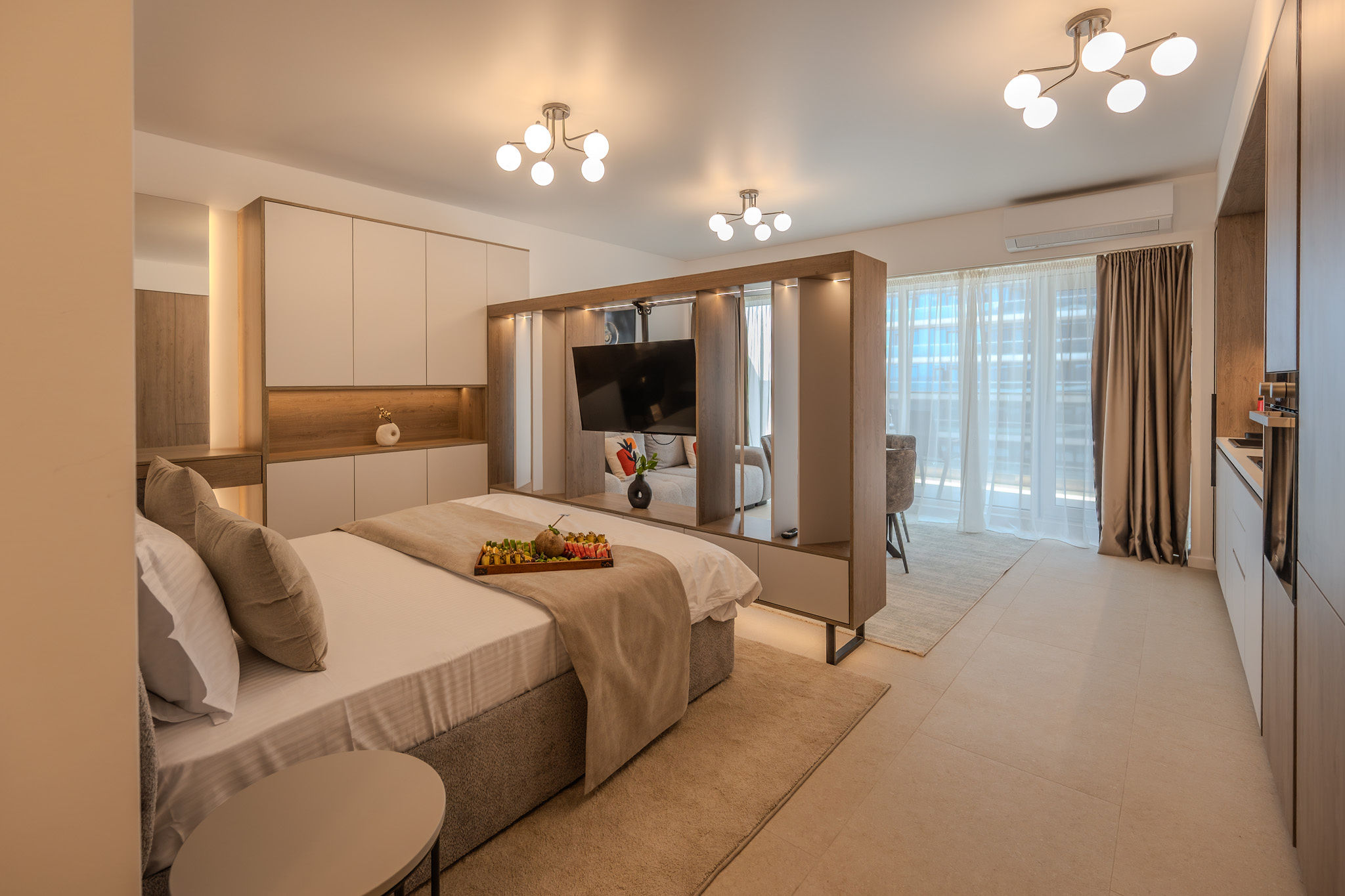 AC-423-Spectre Collection (60 SQM Studio Sea View) — Studio — închiriere de vacanță cu vedere la mare în Aqua Cullinan Resort & SPA, Mamaia Nord, Constanța, România — fotografia 5 a proprietății | Aqua Vista Rentals