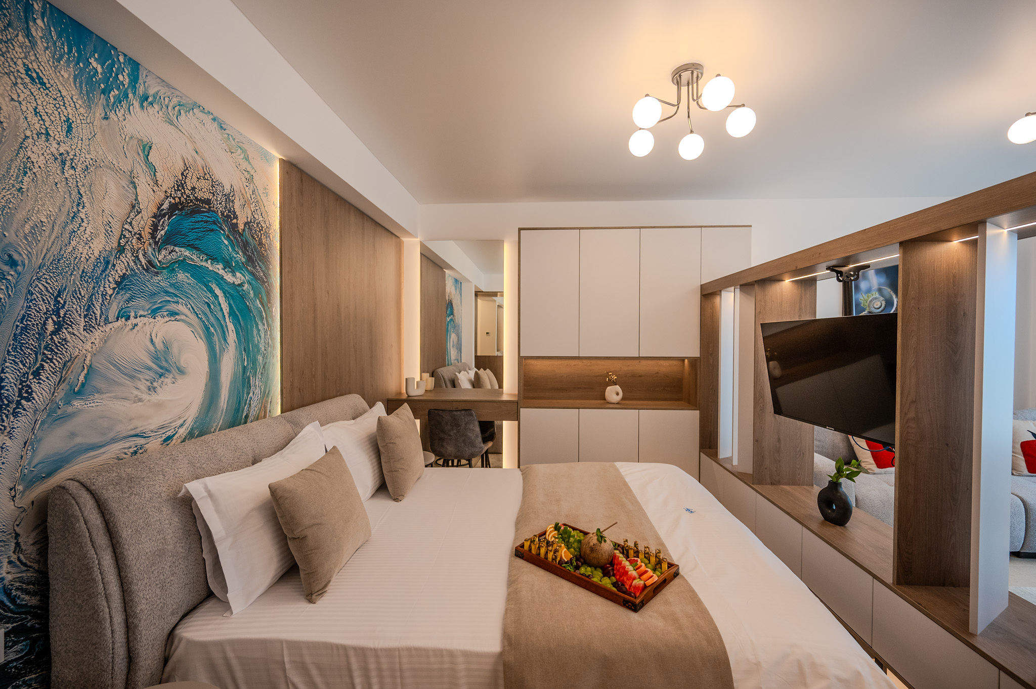AC-428-Spectre Collection (60 SQM Studio Sea View) — Studio — închiriere de vacanță cu vedere la mare în Aqua Cullinan Resort & SPA, Mamaia Nord, Constanța, România — fotografia 4 a proprietății | Aqua Vista Rentals