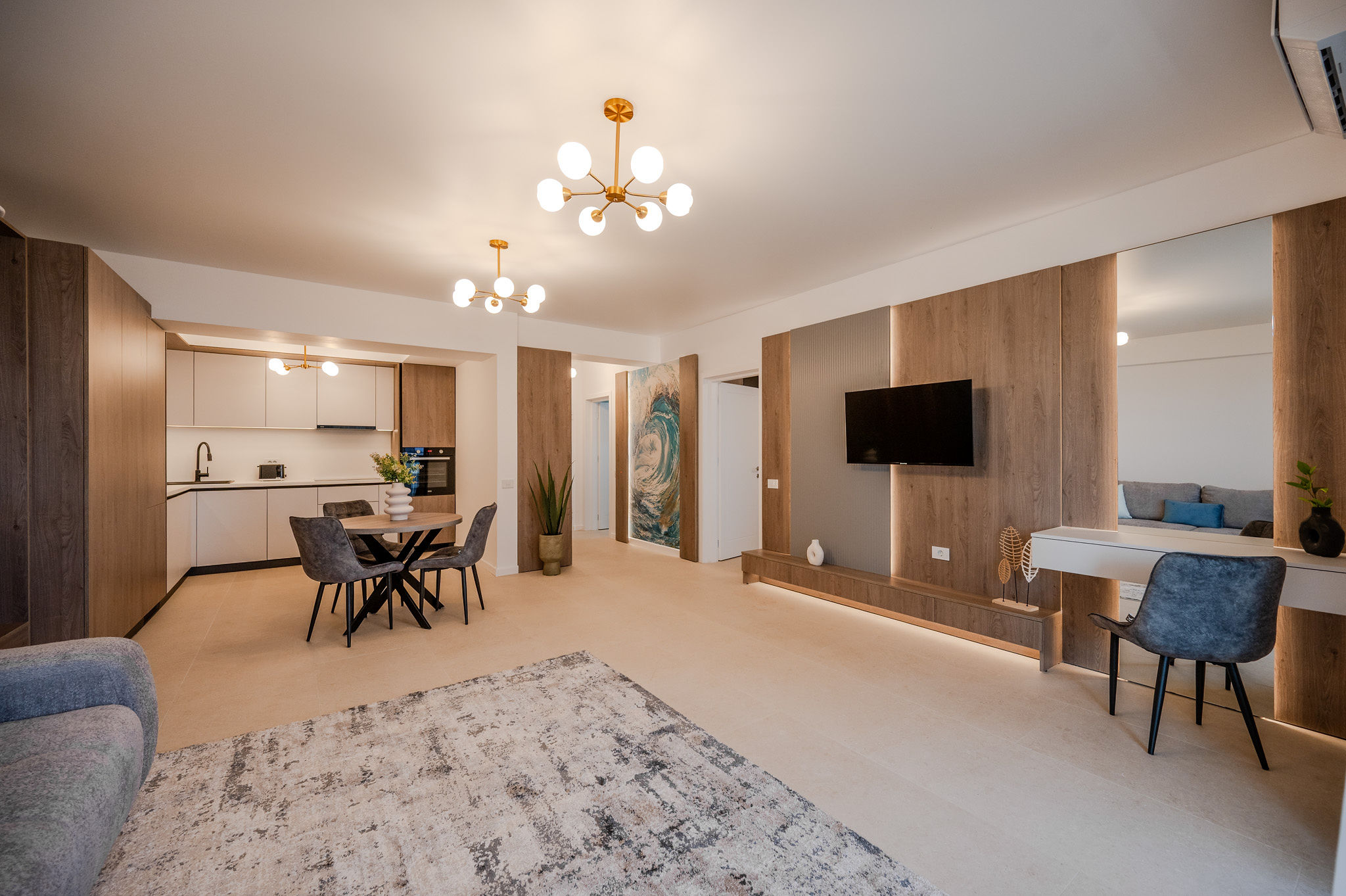 AC-417-DropTail Collection (93 SQM 1BD Front Sea View) — Apartament — închiriere de vacanță cu vedere la mare în Aqua Cullinan Resort & SPA, Mamaia Nord, Constanța, România — fotografia 3 a proprietății | Aqua Vista Rentals