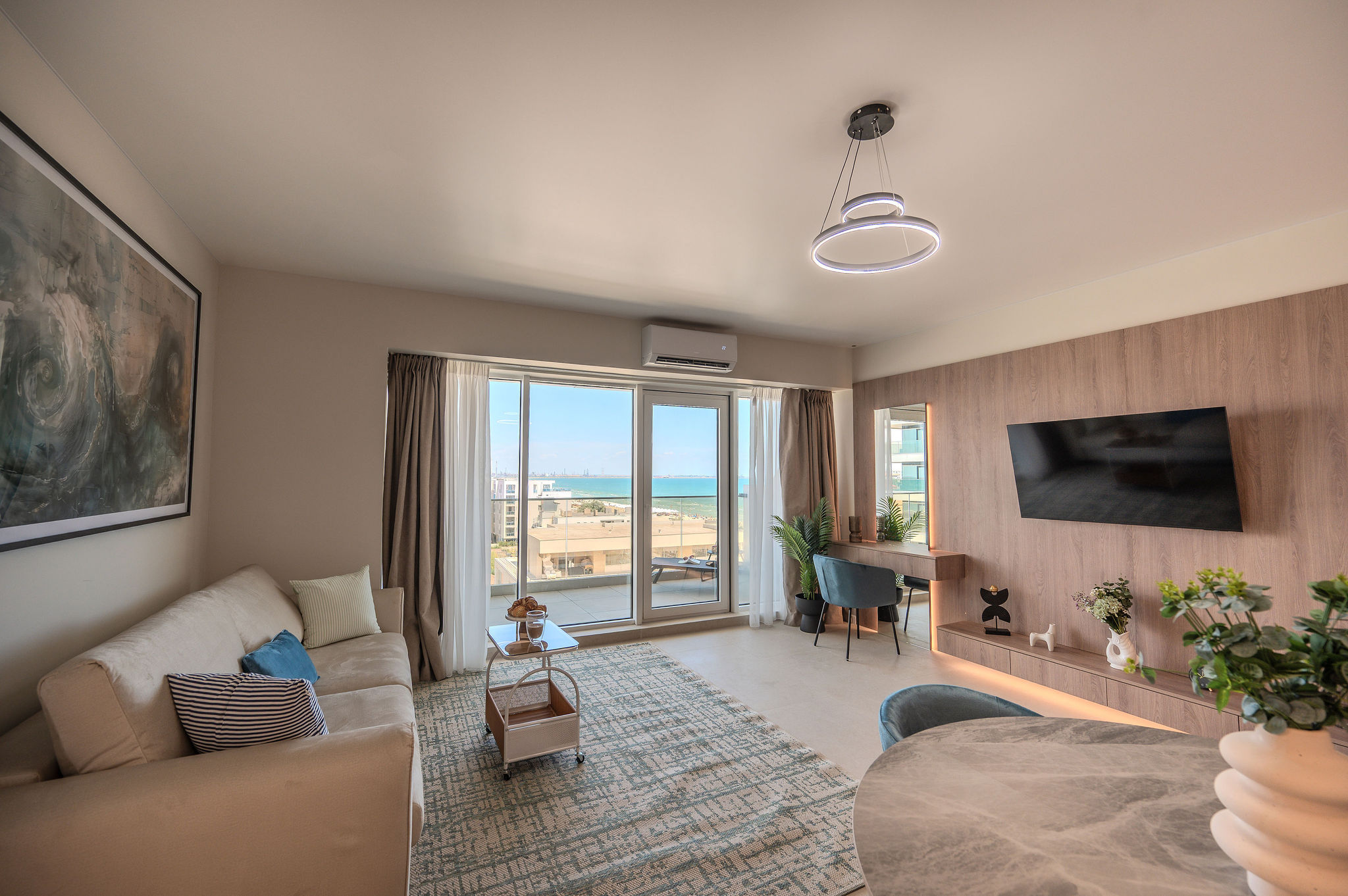 AC-913-Dawn Collection (90 SQM 1BD Front Sea View) — Διαμέρισμα — κατάλυμα διακοπών με θέα στη θάλασσα στο Aqua Cullinan Resort & SPA, Mamaia Nord, Κωνστάντζα, Ρουμανία — φωτογραφία 4 του καταλύματος | Aqua Vista Rentals