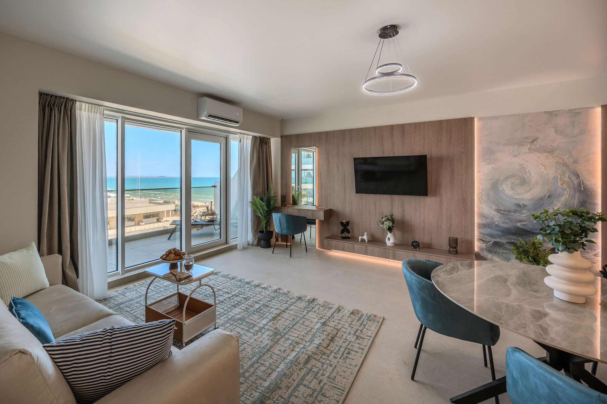 AC-914-Dawn Collection (90 SQM 1BD Front Sea View) — Διαμέρισμα — κατάλυμα διακοπών με θέα στη θάλασσα στο Aqua Cullinan Resort & SPA, Mamaia Nord, Κωνστάντζα, Ρουμανία — φωτογραφία 3 του καταλύματος | Aqua Vista Rentals