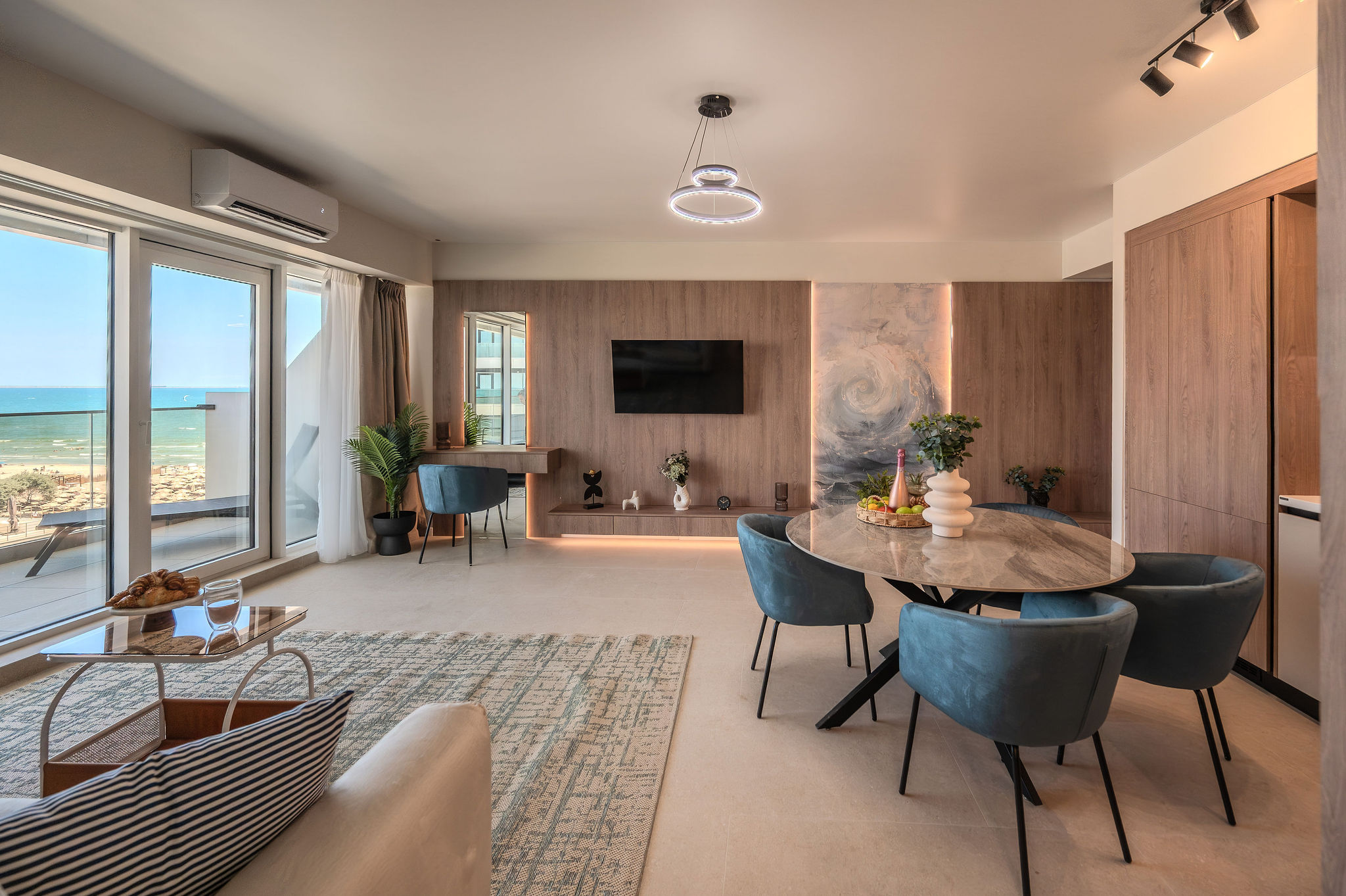 AC-914-Dawn Collection (90 SQM 1BD Front Sea View) — Διαμέρισμα — κατάλυμα διακοπών με θέα στη θάλασσα στο Aqua Cullinan Resort & SPA, Mamaia Nord, Κωνστάντζα, Ρουμανία — φωτογραφία 5 του καταλύματος | Aqua Vista Rentals