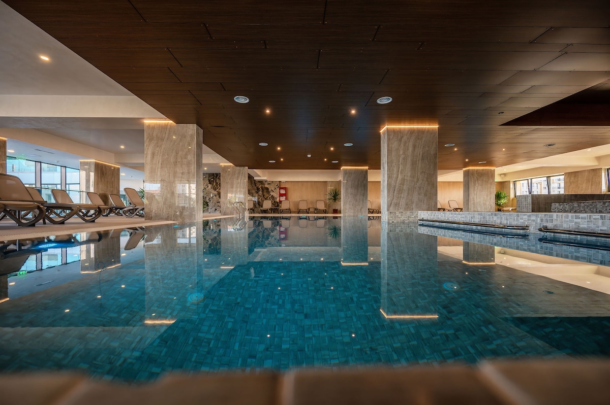 AC-322-Amphora (102 SQM 2BD Family Sea View) — Apartament — închiriere de vacanță cu vedere la mare în Aqua Cullinan Resort & SPA, Mamaia Nord, Constanța, România — fotografia 3 a proprietății | Aqua Vista Rentals