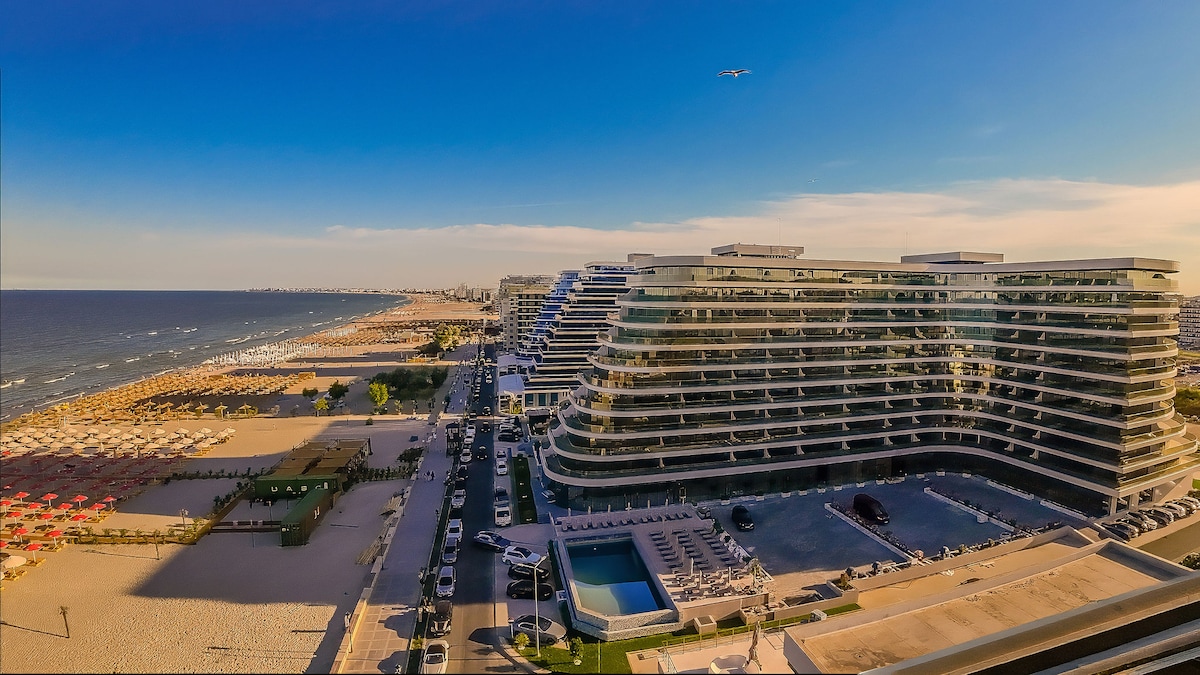 AC-804-Silver Shadow Collection (89 SQM 1BD City View) — Apartment — city-view vacation rental at Aqua Cullinan Resort & SPA, Mamaia Nord, Constanța, Romania — main property photo | Aqua Vista Rentals