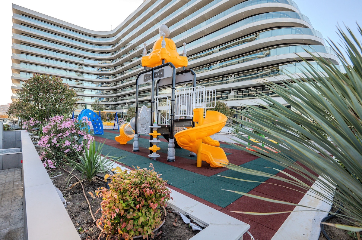 AC-433-Silver Shadow Collection (89 SQM 1BD City View) — Apartment — city-view vacation rental at Aqua Cullinan Resort & SPA, Mamaia Nord, Constanța, Romania — property photo 7 | Aqua Vista Rentals