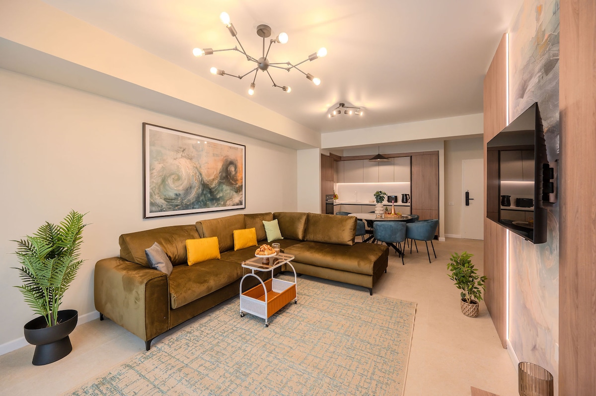 AC-222-Wraith Collection (102 SQM 2BD Family Sea View) — Apartament — închiriere de vacanță cu vedere la mare în Aqua Cullinan Resort & SPA, Mamaia Nord, Constanța, România — fotografia 5 a proprietății | Aqua Vista Rentals