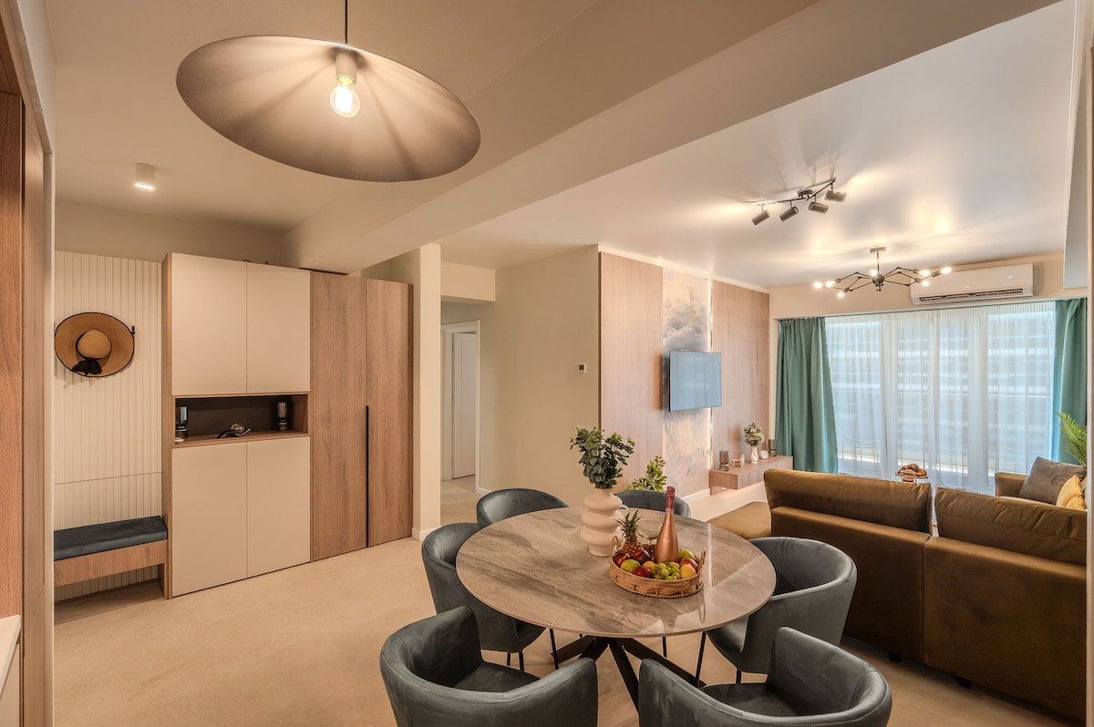 AC-222-Wraith Collection (102 SQM 2BD Family Sea View) — Apartament — închiriere de vacanță cu vedere la mare în Aqua Cullinan Resort & SPA, Mamaia Nord, Constanța, România — fotografia 6 a proprietății | Aqua Vista Rentals