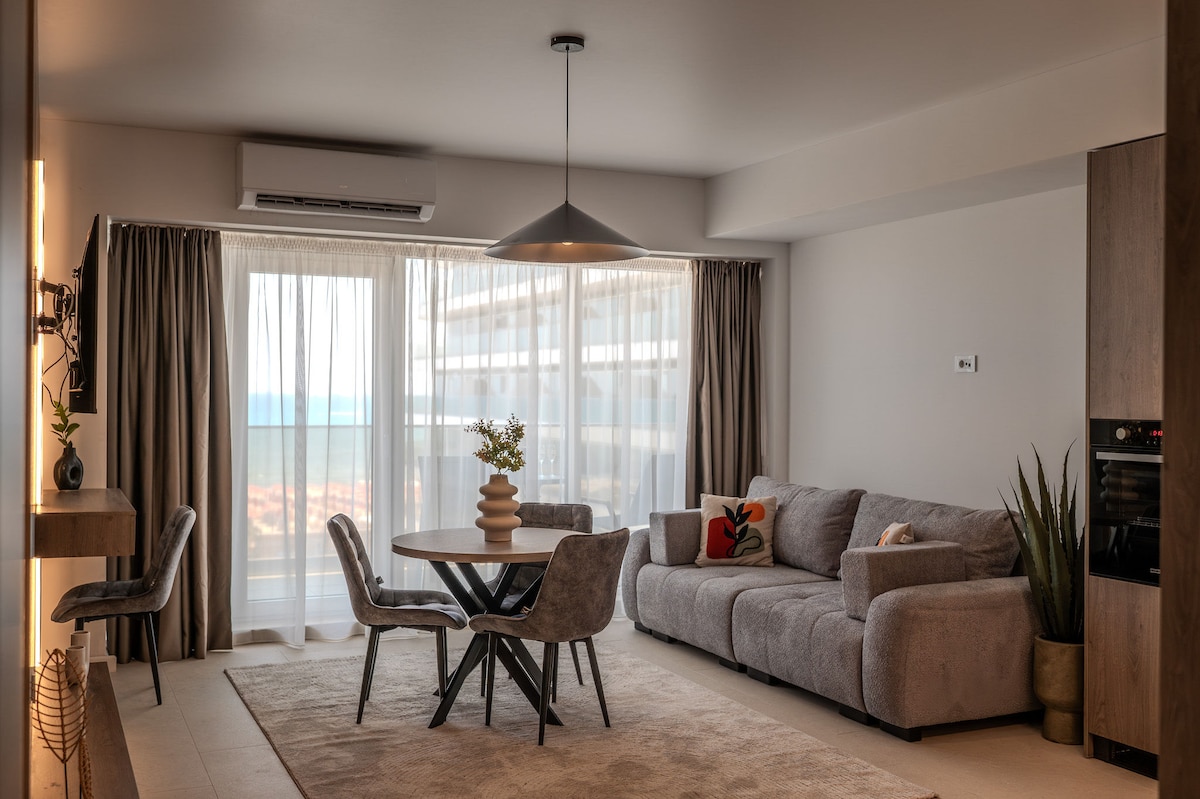 Ghost Collection (145 SQM 2BD Sea View Premium) — Apartament — închiriere de vacanță cu vedere la mare în Aqua Cullinan Resort & SPA, Mamaia Nord, Constanța, România — fotografia 7 a proprietății | Aqua Vista Rentals