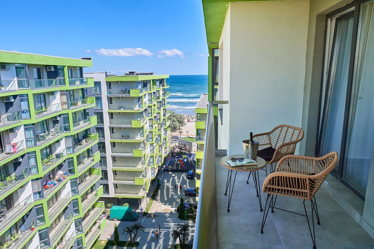Mimosa Luxury Apartment 161 Spa n Pool beach resort — Apartment — vacation rental at Alezzi Beach Resort, Mamaia Nord, Constanța, Romania — main property photo | Aqua Vista Rentals