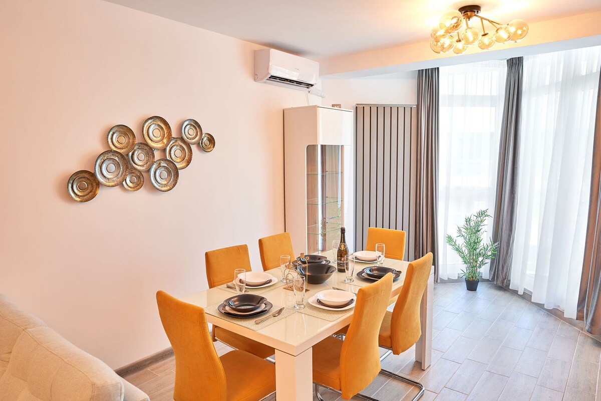 Mimosa Luxury Apartment 161 Spa n Pool beach resort — Apartment — vacation rental at Alezzi Beach Resort, Mamaia Nord, Constanța, Romania — property photo 5 | Aqua Vista Rentals