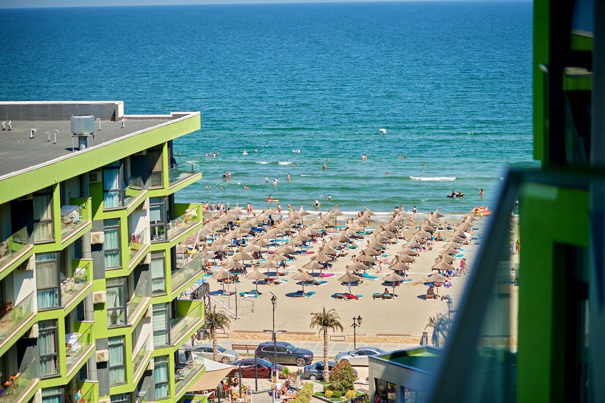 Sea Shore apartments 143 - Spa n Pools beach resort — Apartament — închiriere de vacanță în Alezzi Beach Resort, Mamaia Nord, Constanța, România — fotografia principală a proprietății | Aqua Vista Rentals