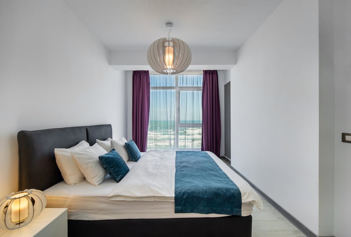 Mamaia Vice SeaView 2 bedroom Spa n Pool Beach resort — Apartment — sea-view vacation rental at Alezzi Beach Resort, Mamaia Nord, Constanța, Romania — property photo 8 | Aqua Vista Rentals