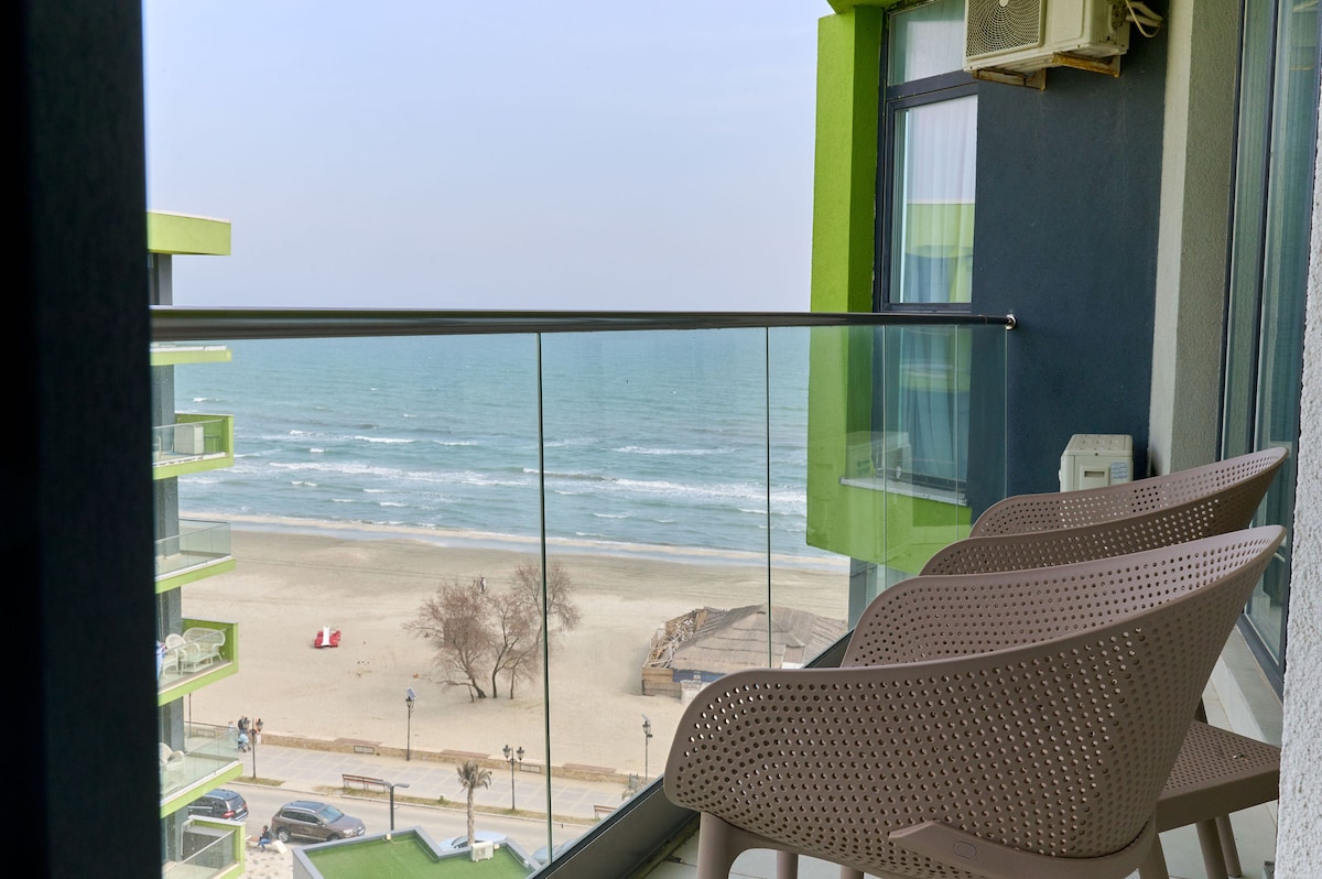 Olive apartment in Spa n Pool Resort-parking — Apartment — vacation rental at Alezzi Beach Resort, Mamaia Nord, Constanța, Romania — main property photo | Aqua Vista Rentals