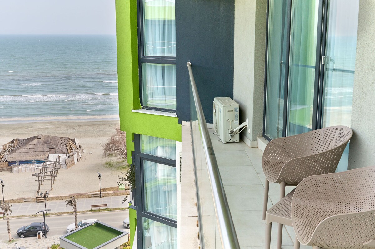 Olive apartment in Spa n Pool Resort-parking — Apartment — vacation rental at Alezzi Beach Resort, Mamaia Nord, Constanța, Romania — property photo 3 | Aqua Vista Rentals