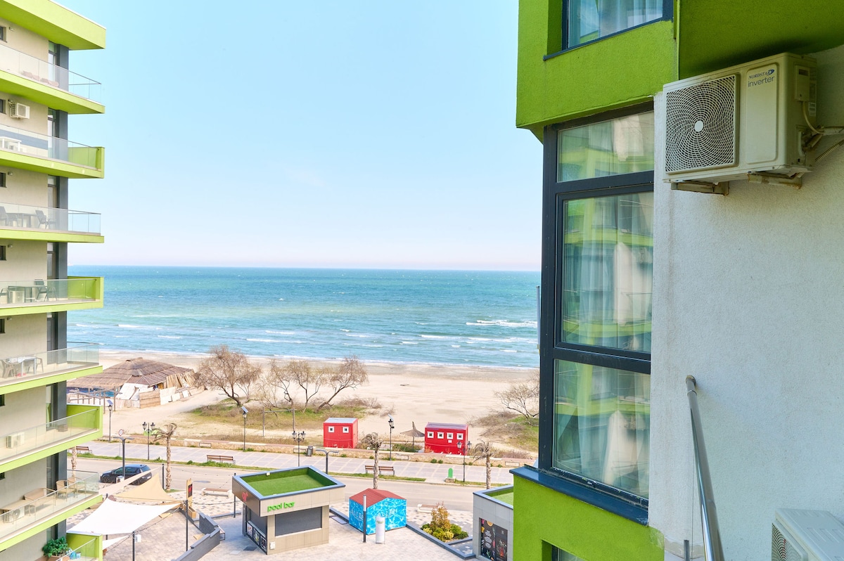 Redmarine Apartment- Spa n Pool resort- parking — Apartment — vacation rental at Alezzi Beach Resort, Mamaia Nord, Constanța, Romania — main property photo | Aqua Vista Rentals