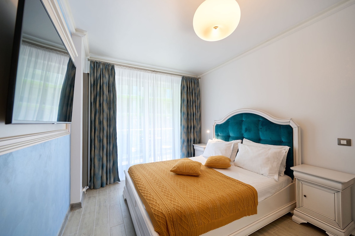 Ana Luxury Apartment- Spa n Pool resort - parking — Apartament — închiriere de vacanță cu vedere la mare în Alezzi Beach Resort, Mamaia Nord, Constanța, România — fotografia 7 a proprietății | Aqua Vista Rentals