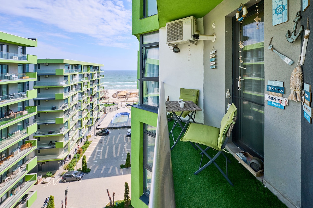 Color Studio 126 - Spa & Pools access — Studio — vacation rental at Alezzi Beach Resort, Mamaia Nord, Constanța, Romania — property photo 5 | Aqua Vista Rentals