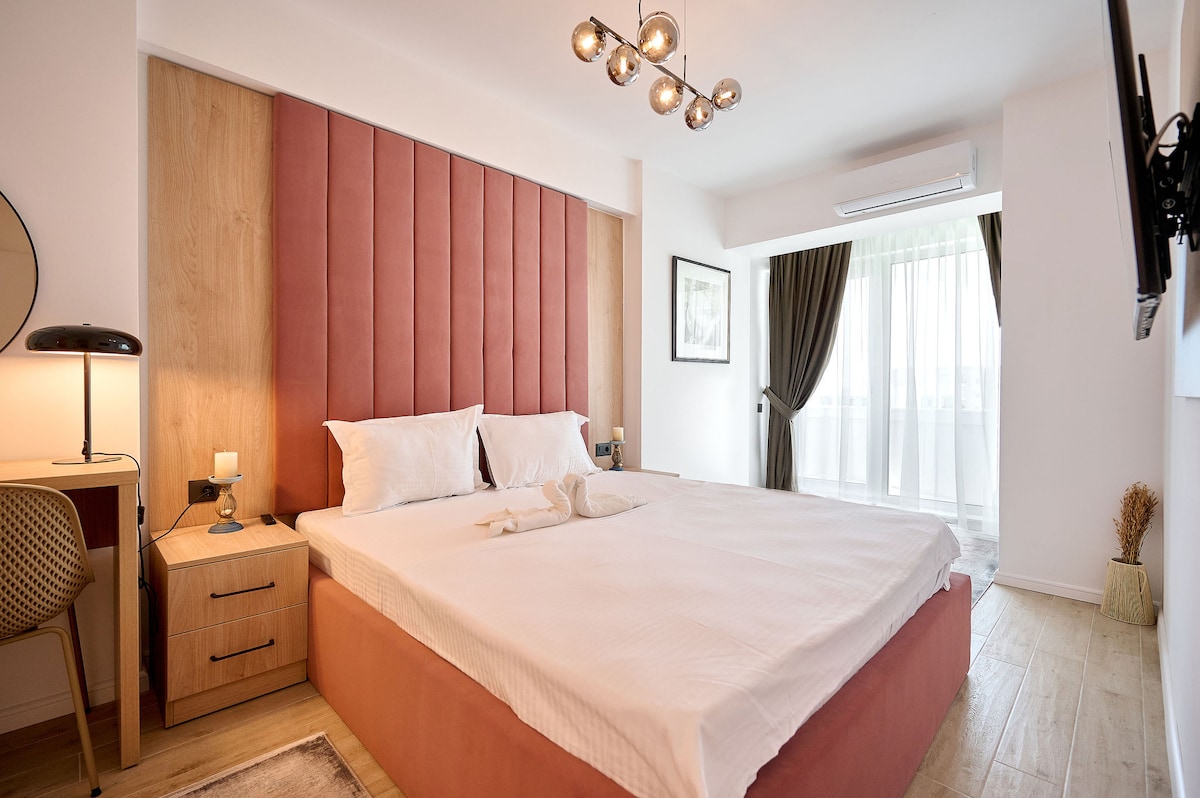 Sea la Vie Apt 240 in Infinity Beach Resort - parking — Apartment — vacation rental at Infinity Resort & SPA, Mamaia Nord, Constanța, Romania — property photo 8 | Aqua Vista Rentals
