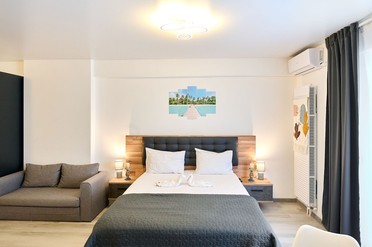 Mambo Studio in Nord10 Pool and Playground — Studio — închiriere de vacanță în Nord10 by Alezzi, Mamaia Nord, Constanța, România — fotografia 4 a proprietății | Aqua Vista Rentals