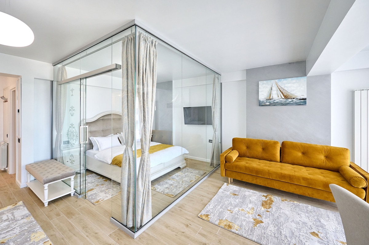 Magic Studio in Infinity Beach Resort Pool & Parking — Studio — închiriere de vacanță în Infinity Resort & SPA, Mamaia Nord, Constanța, România — fotografia 5 a proprietății | Aqua Vista Rentals