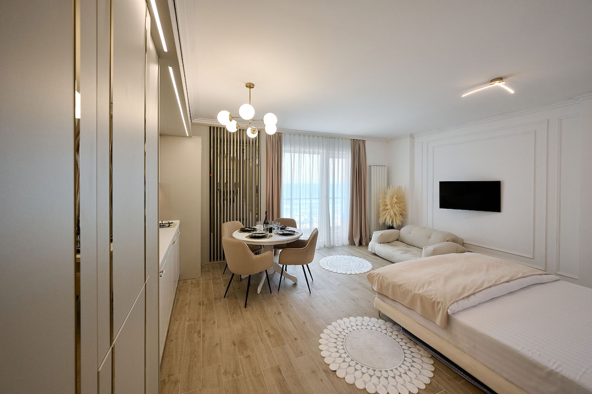 Seaview Luxury Studio in Infinity Beach Resort — Studio — închiriere de vacanță cu vedere la mare în Infinity Resort & SPA, Mamaia Nord, Constanța, România — fotografia 7 a proprietății | Aqua Vista Rentals