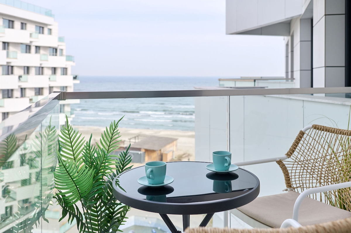 SeaScape Apartment in Infinity Beach Resort - parking — Apartment — sea-view vacation rental at Infinity Resort & SPA, Mamaia Nord, Constanța, Romania — property photo 8 | Aqua Vista Rentals