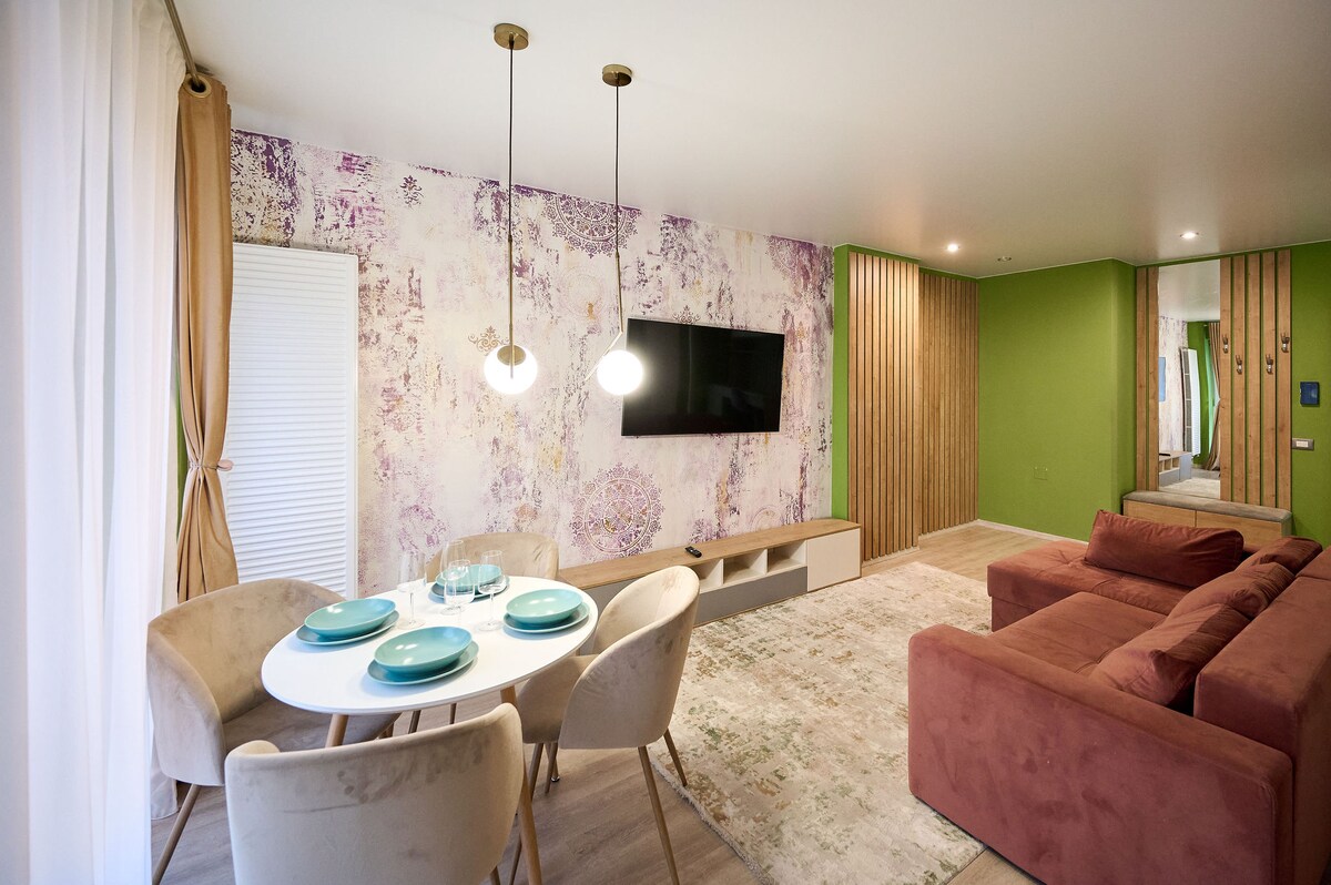 Ziano Beach Apartment in Nord10 Pool Resort — Apartment — vacation rental at Nord10 by Alezzi, Mamaia Nord, Constanța, Romania — property photo 3 | Aqua Vista Rentals