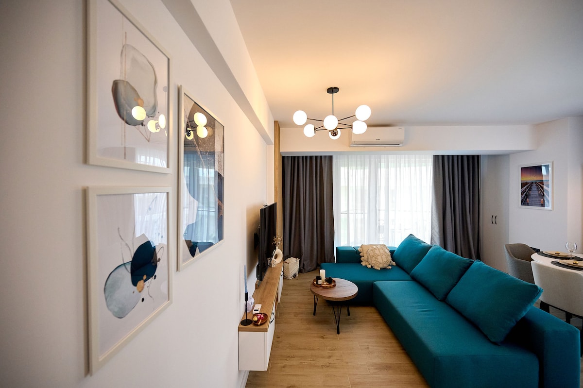 Good Vibes Apartment in Infinity Pool&Spa- Parking — Apartament — închiriere de vacanță cu vedere la mare în Infinity Resort & SPA, Mamaia Nord, Constanța, România — fotografia 8 a proprietății | Aqua Vista Rentals