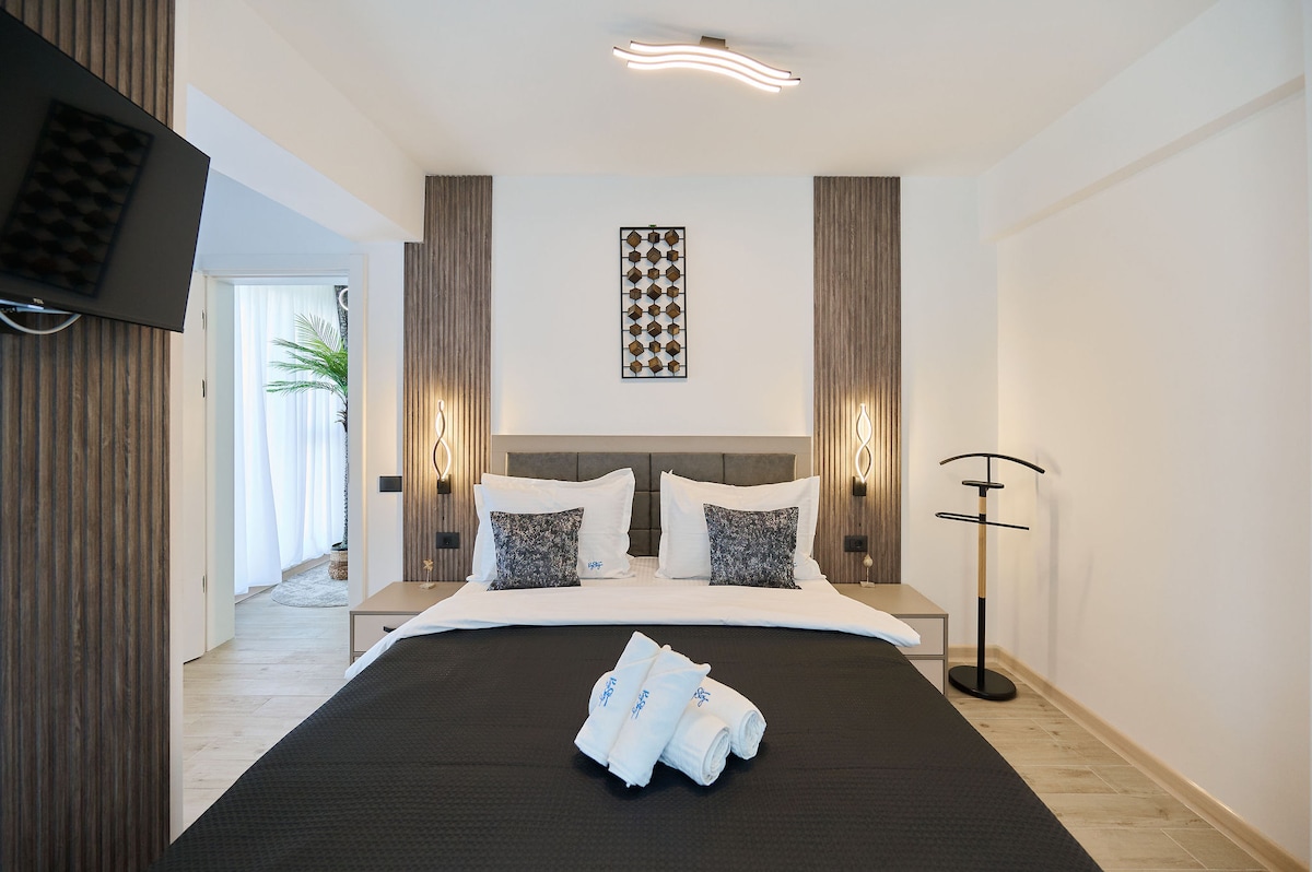 Alma Apartment in Infinity Beach Resort - parking — Apartament — închiriere de vacanță în Infinity Resort & SPA, Mamaia Nord, Constanța, România — fotografia 6 a proprietății | Aqua Vista Rentals
