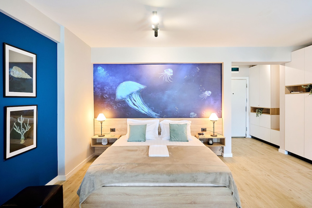 Studio M47 Infinity beach resort — Studio — sea-view vacation rental at Infinity Resort & SPA, Mamaia Nord, Constanța, Romania — property photo 2 | Aqua Vista Rentals