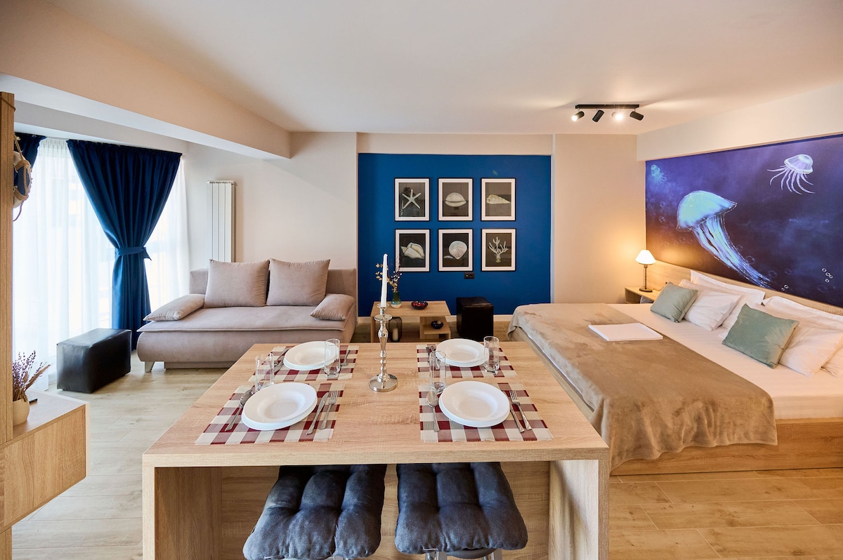 Studio M47 Infinity beach resort — Studio — sea-view vacation rental at Infinity Resort & SPA, Mamaia Nord, Constanța, Romania — property photo 4 | Aqua Vista Rentals