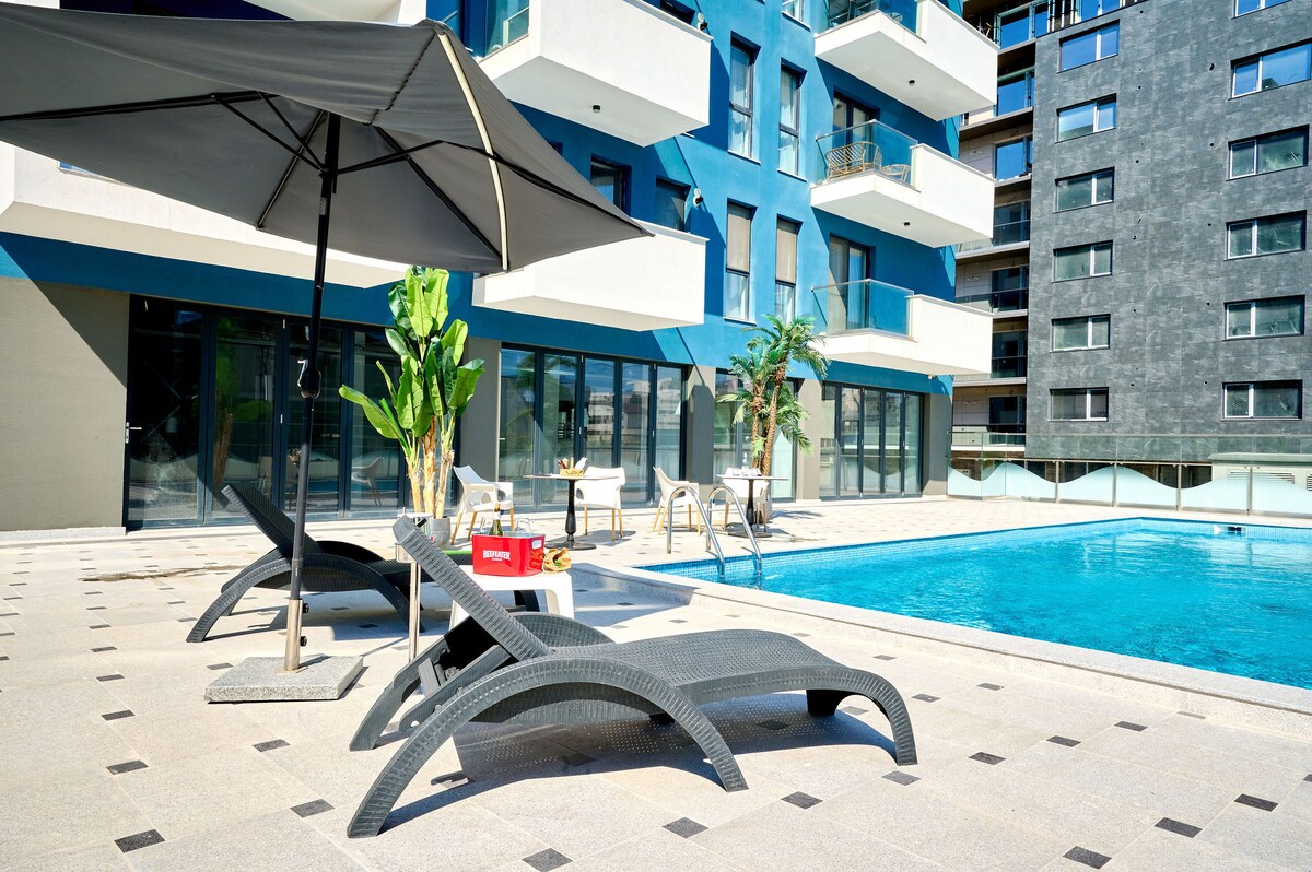 Summer House in Nord10 Pool&Playground — Apartament — închiriere de vacanță în Nord10 by Alezzi, Mamaia Nord, Constanța, România — fotografia 3 a proprietății | Aqua Vista Rentals