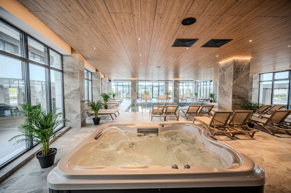 Rayan Apartment in Odyssey Spa & Pool -parking — Apartament — închiriere de vacanță în Alezzi Odyssey, Mamaia Nord, Constanța, România — fotografia 7 a proprietății | Aqua Vista Rentals
