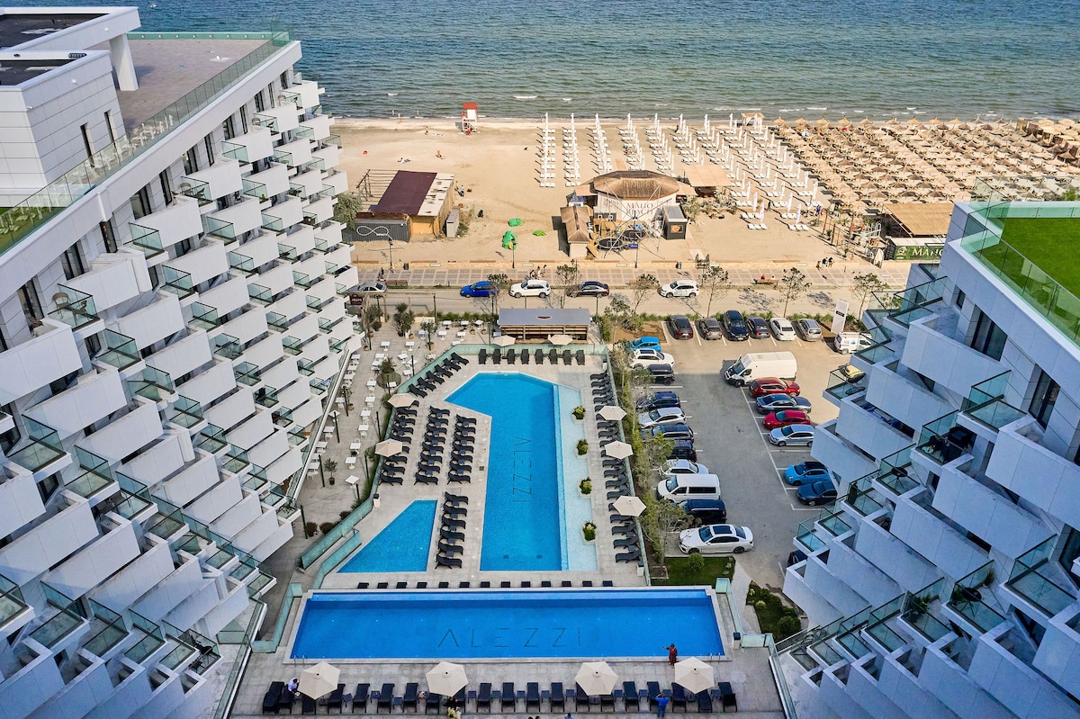 Sea Breeze Chill Out Infinity Spa & Pool-parking — Apartament — închiriere de vacanță cu vedere la mare în Infinity Resort & SPA, Mamaia Nord, Constanța, România — fotografia 7 a proprietății | Aqua Vista Rentals